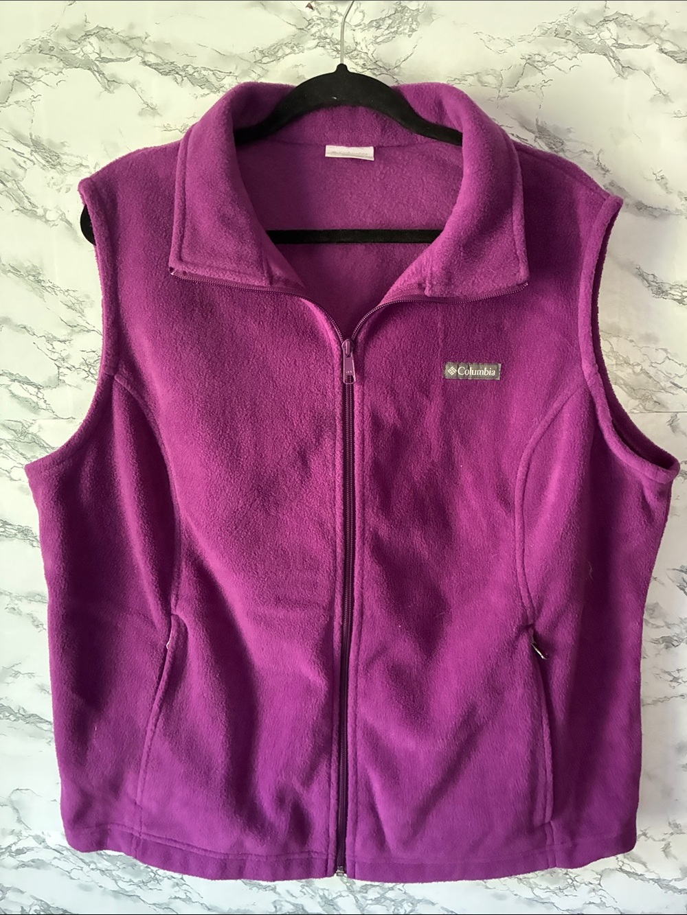 Columbia 2X Women's Plum Fleece Vest